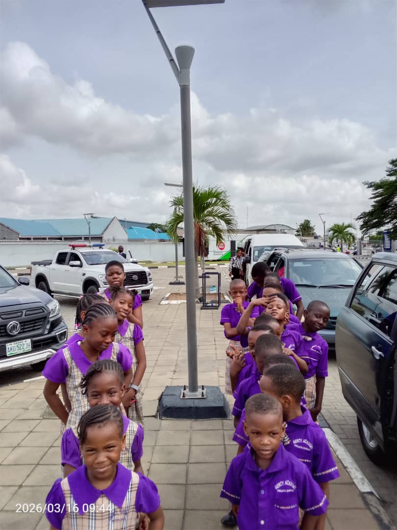 Pupils gathered together during a school outing